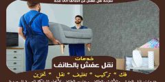 شركة نقل عفش من الطائف الى مكه الأكثر طلبا عام 2025 | خبراء النقل